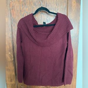 White House Black market open neck sweater